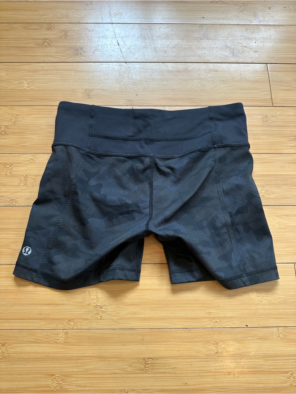 lululemon athletica Black Camo High-Rise Bike Shorts